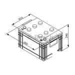 Акумулятор Bosch T3044 6СТ-135