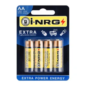 Батарейка I-NRG Extra Alkaline LR6 АА (пальчикові) 4шт.