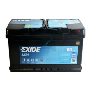 Акумулятор EXIDE 6СТ-80 (0) 800A Start-Stop (EK800) AGM