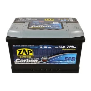 Акумулятор ZAP 6СТ-75 (0) 720A Carbon (h=175) EFB