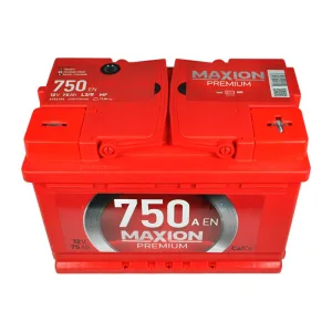 Акумулятор MAXION 6СТ-75 (1) 750А Premium JP