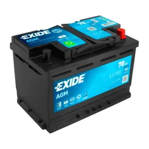 Акумулятор EXIDE 6СТ-70 (0) 760А Start-Stop AGM