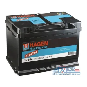 Акумулятор HAGEN 6СТ-78 (0) 680A