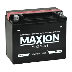 Акумулятор MAXION 12V 18Ah 270A (YTX 20L-BS) AGM сухозаряджена