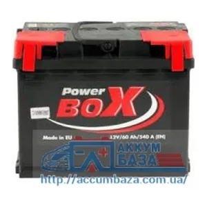 Аккумулятор PowerBox 6СТ-60 (0) 540А