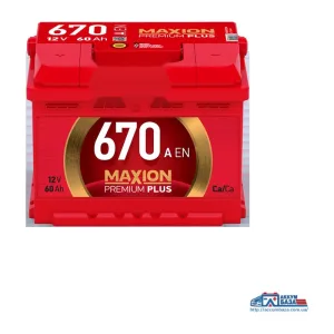 Акумулятор MAXION 6СТ-60 (0) 670А Premium Plus