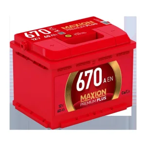 Акумулятор MAXION 6СТ-60 (1) 670А Premium Plus