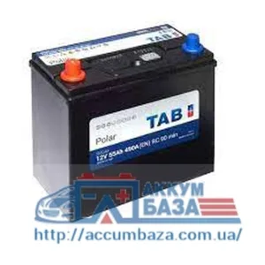 Акумулятор TAB 6СТ-55 (1) 490А Polar ASIA (B24)