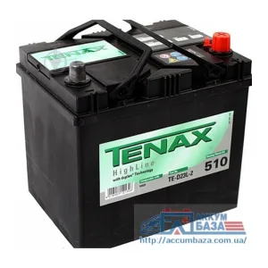 Акумулятор TENAX 6СТ-60 (0) 510A (TE-D23L-2) ASIA