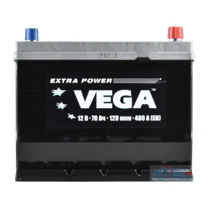 Акумулятор VEGA 6СТ-70 (0) 480A ASIA