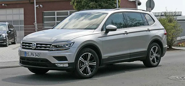 Внешний вид удлиненного Volkswagen Tiguan рассекретили до дебюта