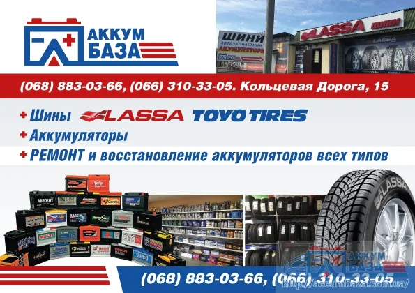 Ассортимент автомобильных аккумуляторов Varta и Bonzer