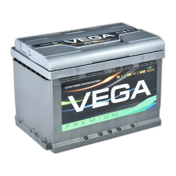 Акумулятор VEGA 6СТ-60 (1) 620A Premium (h=175)
