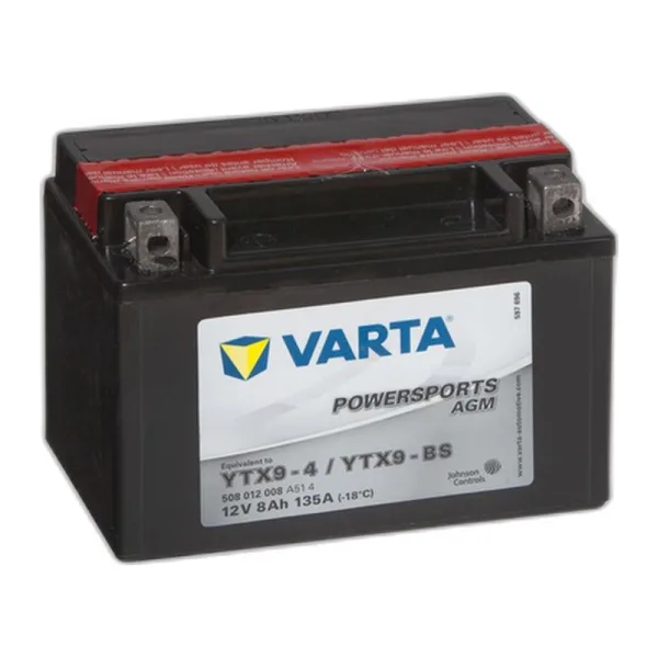 Акумулятор VARTA 12V 8Ah 80A (YTX9-BS) AGM сухозаряджена