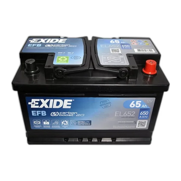 Акумулятор EXIDE 6СТ-65 (0) 650А Start-Stop EFB (EL652) (h=175)
