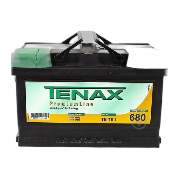Акумулятор TENAX 6СТ-72 (0) 680A PREMIUM