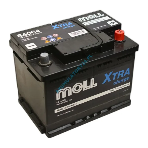 Акумулятор MOLL 6СТ-64 (0) 620А X-Tra Charge