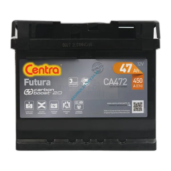 Аккумулятор Centra 6CT-47