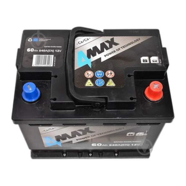 Акумулятор 4MAX 6СТ-60 (0) 540А
