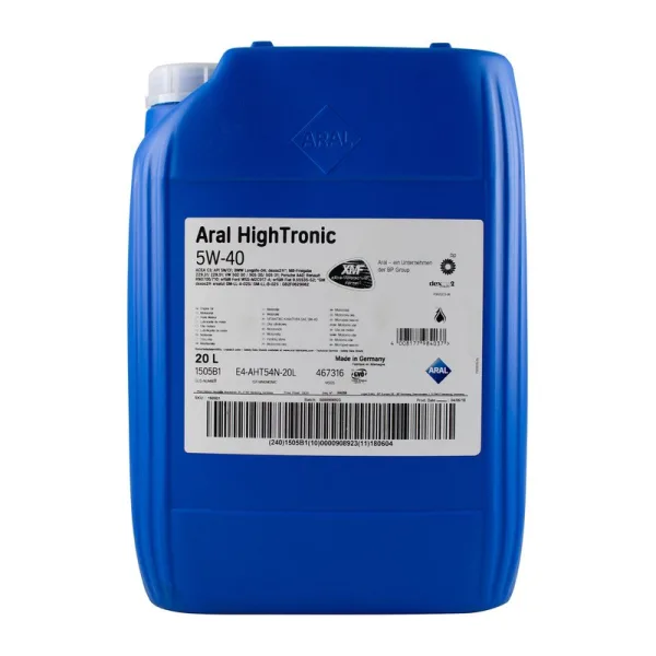 Моторное масло Aral High Tronic 5w-40 20л.