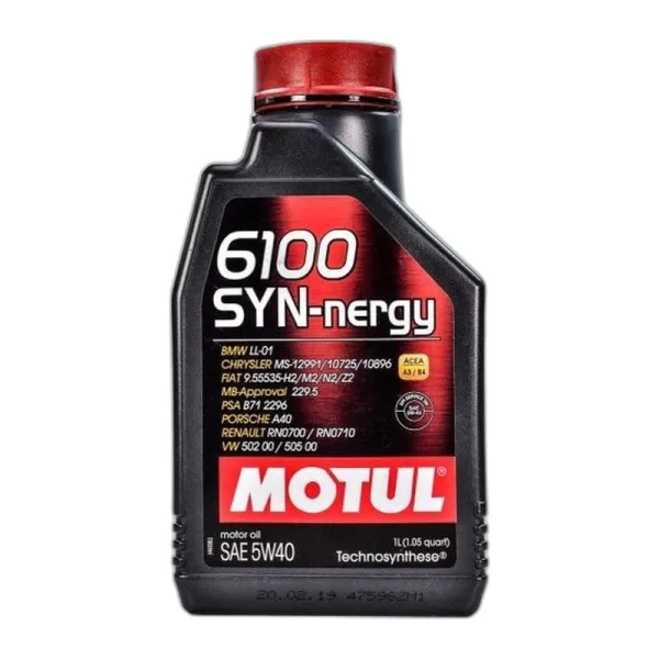 Моторна олива MOTUL 6100 Synergie+ 5W40 1л