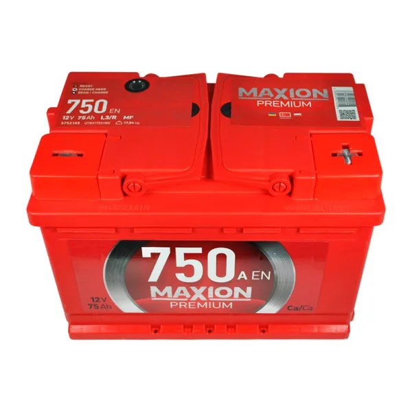 Акумулятор MAXION 6СТ-75 (1) 750А Premium JP