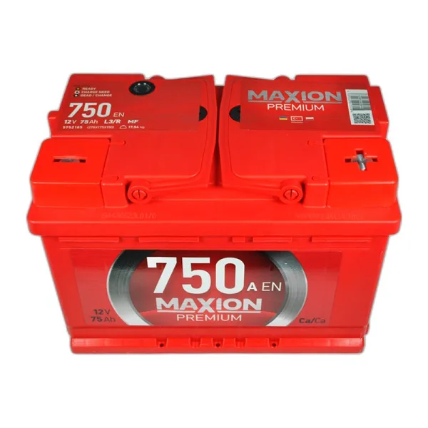 Акумулятор MAXION 6СТ-75 (0) 750А Premium JP