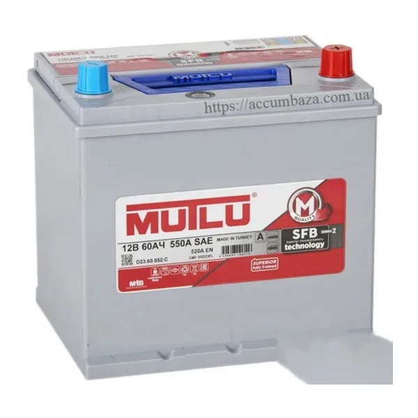 Акумулятор MUTLU 6СТ-60 (0) 520A JP S2