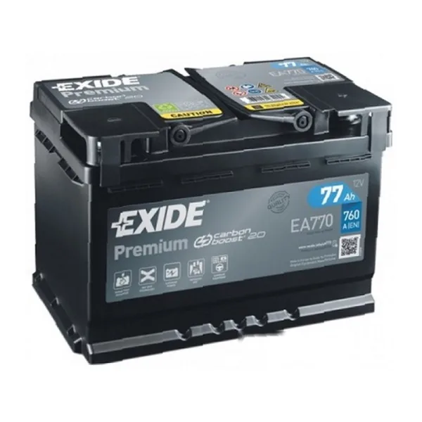 Акумулятор EXIDE 6СТ-77 (0) 770А Premium (EA770)