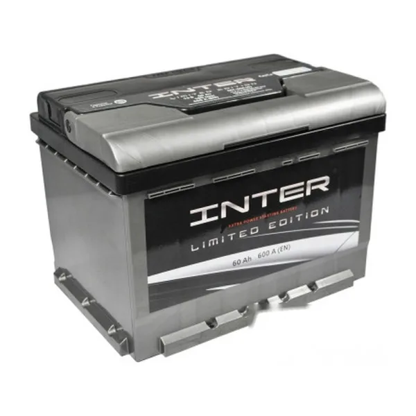Акумулятор INTER 6СТ-60 (0) 600A Limited edition (h=175)
