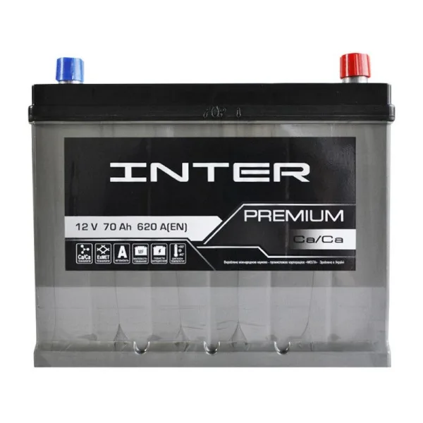Акумулятор INTER 6СТ-70 (0) 620A Premium ASIA