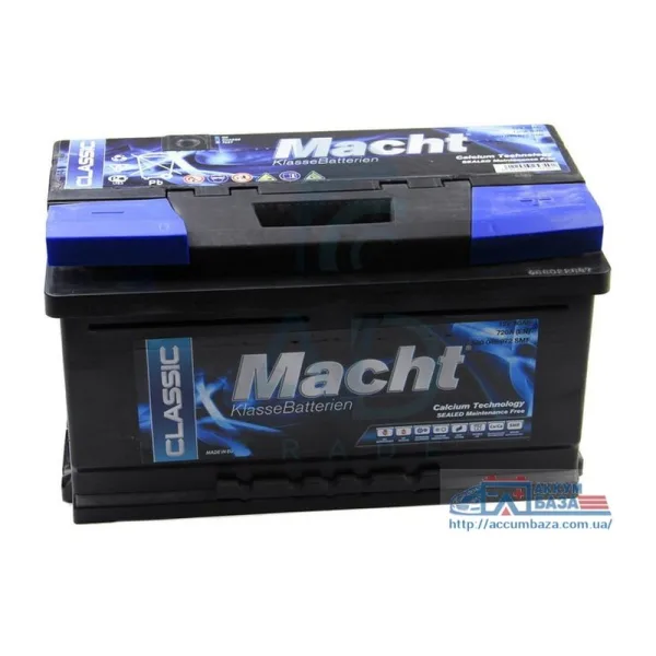 Акумулятор MACHT 6CT-75 (0) 680A