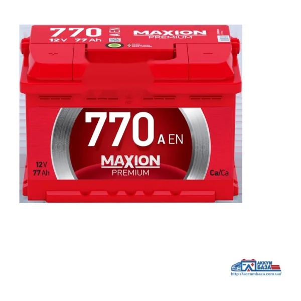 Акумулятор Maxion 6СТ-77 (0) 770А Premium