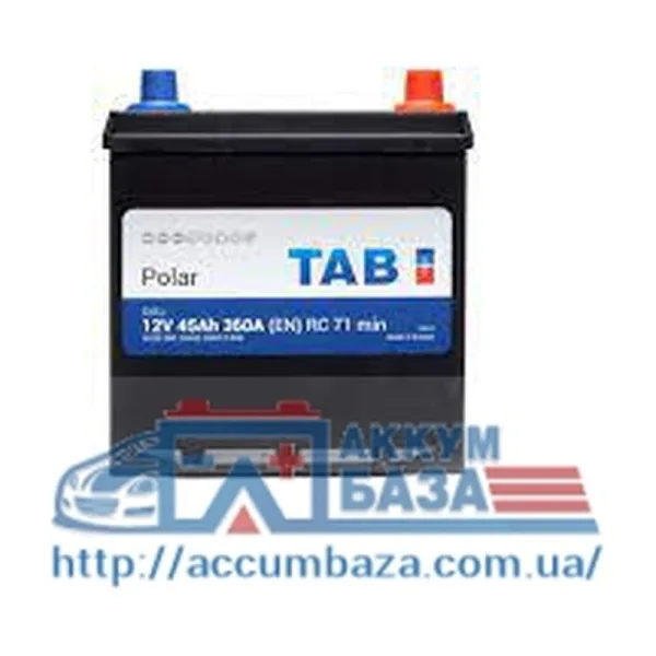 Акумулятор TAB 6СТ-45 (0) 360А Polar ASIA (тонк. кл) (B19)