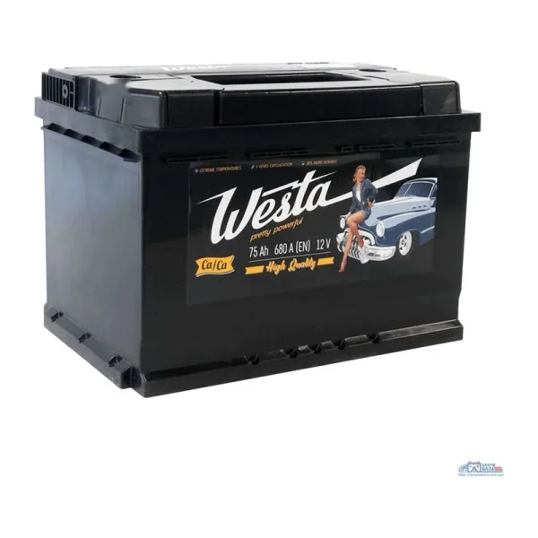 Акумулятор WESTA 6СТ-75 (0) 680А Standard
