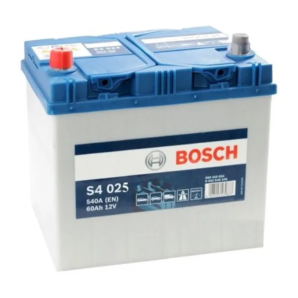 Акумулятор Bosch 6СТ-60 (1) S4 Silver S4025 Asia