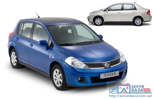 Подбор аккумулятора на Nissan Tiida С11,С12,С13 (Ниссан Тиида)