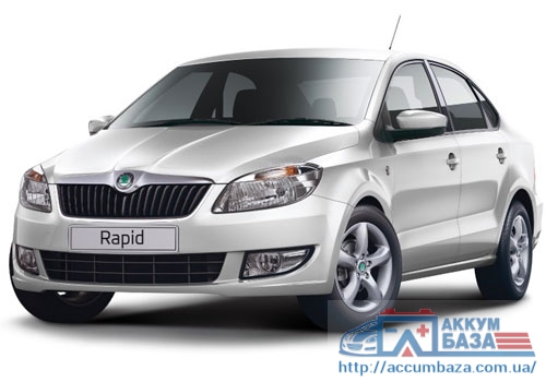 Подбор аккумулятора на Skoda Rapid (Шкода рапид) - (Spaceback)
