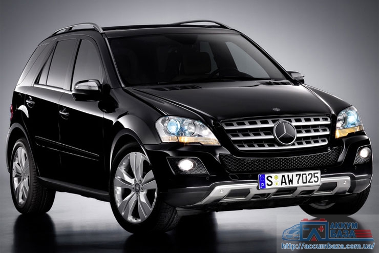 Подбор аккумулятора на Mercedes-Benz ML-class 320 W163 (Мерседес)