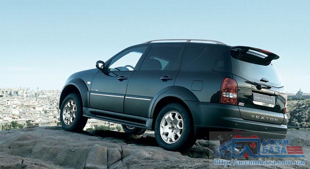 Подбор аккумулятора на SsangYong Rexton (Санг йонг Рекстон)