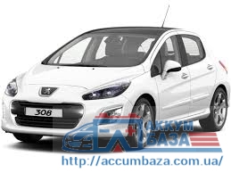 Подбор аккумулятора на Peugeot 308 (Пежо 308)