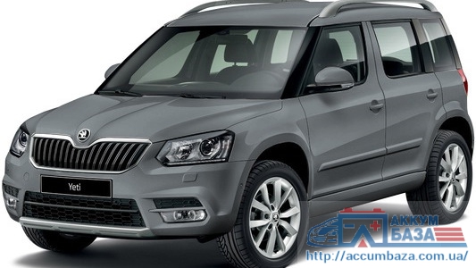 Подбор аккумулятора на Skoda Yeti (Шкода Ети)