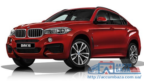Подбор аккумулятора на BMW х6 (БМВ х6)