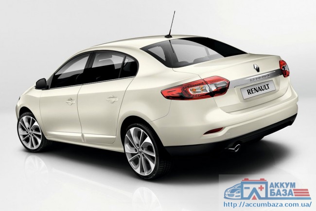 Подбор аккумулятора на Renault Fluence (Рено Флуенс)