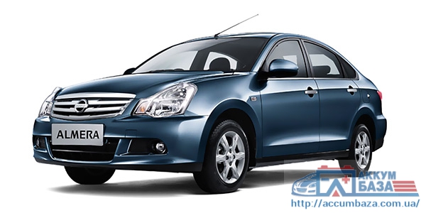 Подбор аккумулятора на Nissan Almera B10,G15,N15,N16 (Ниссан Альмера)