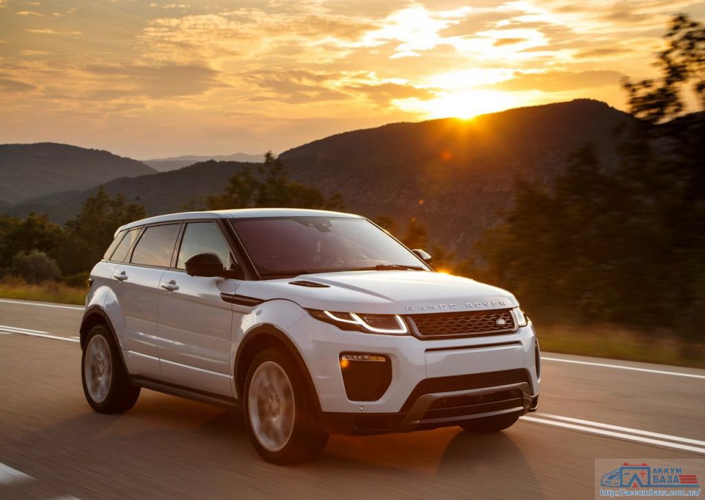 Подбор аккумулятора на Range Rover Evoque