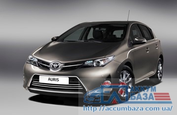 Подбор аккумулятора на Toyota Auris (Тойота Аурис)