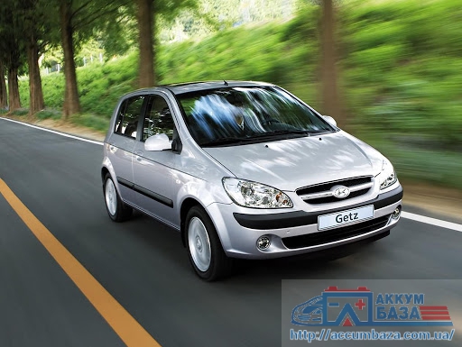 Подбор аккумулятора на Hyundai Getz (Хендай Гетц)