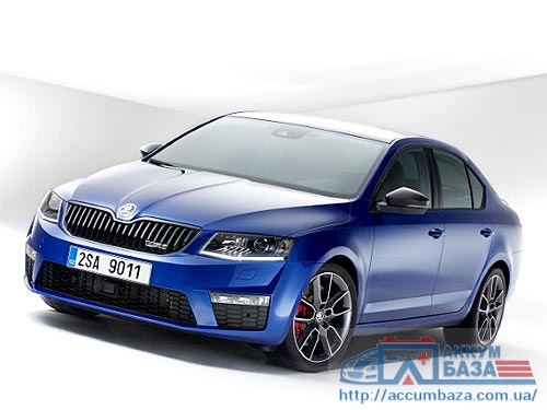 Подбор аккумулятора на Skoda Octavia A7 RS (Шкода Октавиа)