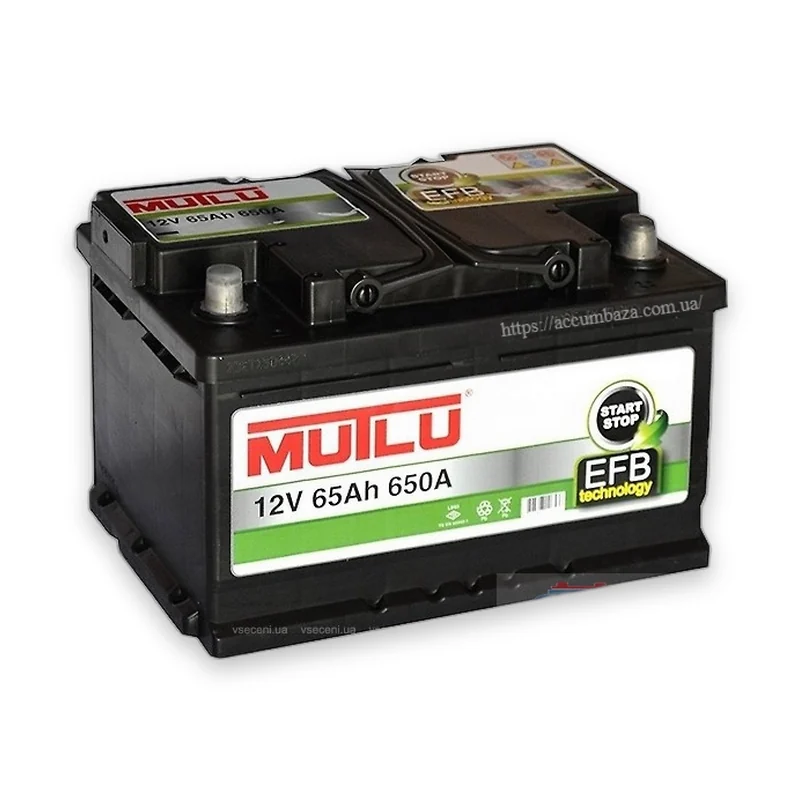 Акумулятор MUTLU 6СТ-65 (0) 680А Start-Stop EFB